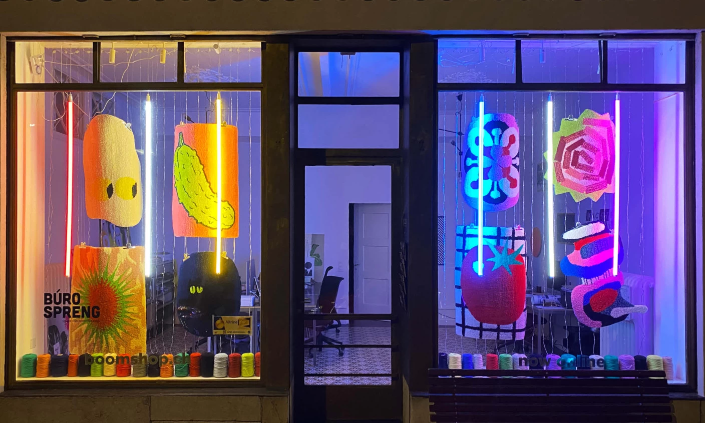 Tufting Schaufenster